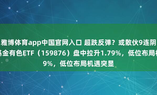 雅博体育app中国官网入口 超跌反弹？或散伙9连阴！华宝基金有色ETF（159876）盘中拉升1.79%，低位布局机遇突显