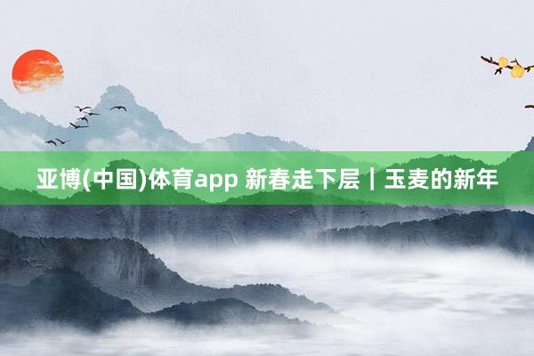 亚博(中国)体育app 新春走下层｜玉麦的新年