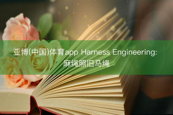 亚博(中国)体育app Harness Engineering: 麻绳照旧马绳